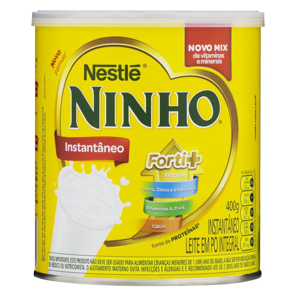 Medida Rótulo Lata De Leite Ninho 400g