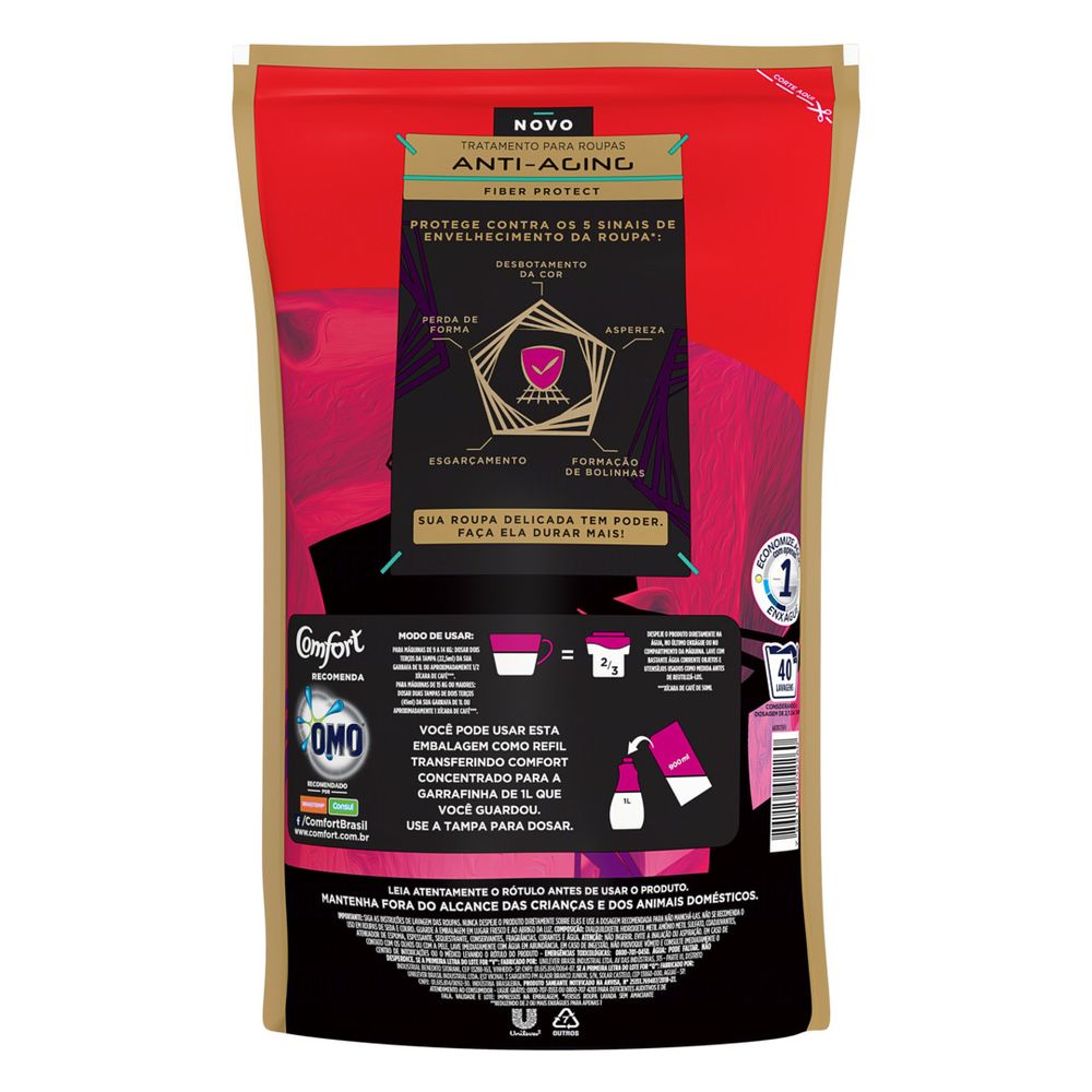 Amaciante Conc Comfort Sach 900ml Glamour Sao Luiz Loja Virtual